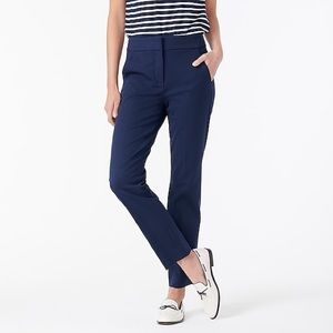 J. Crew Navy New Remi pant in bi-stretch cotton